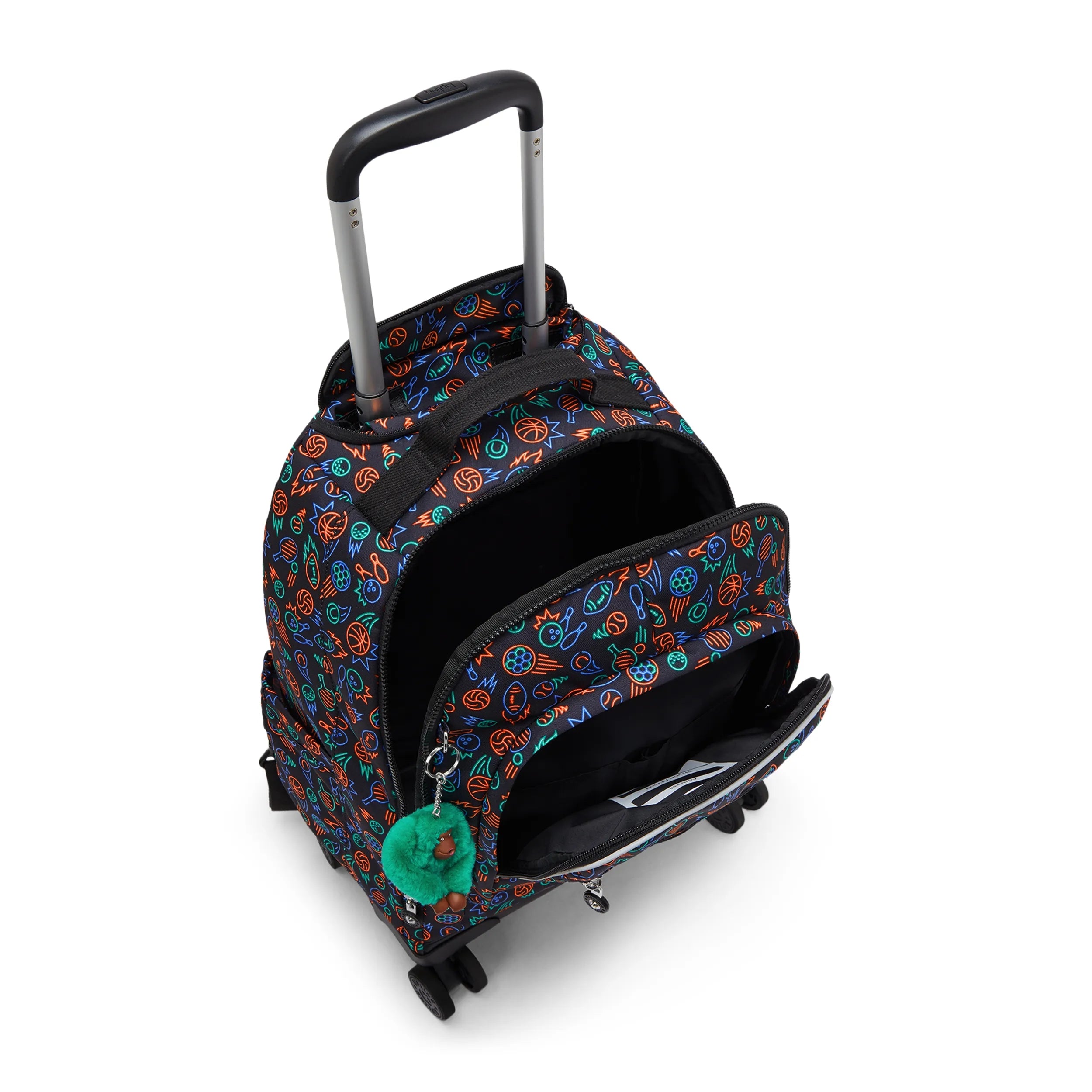 New Zea Printed 15 Laptop Rolling Backpack - Image 4