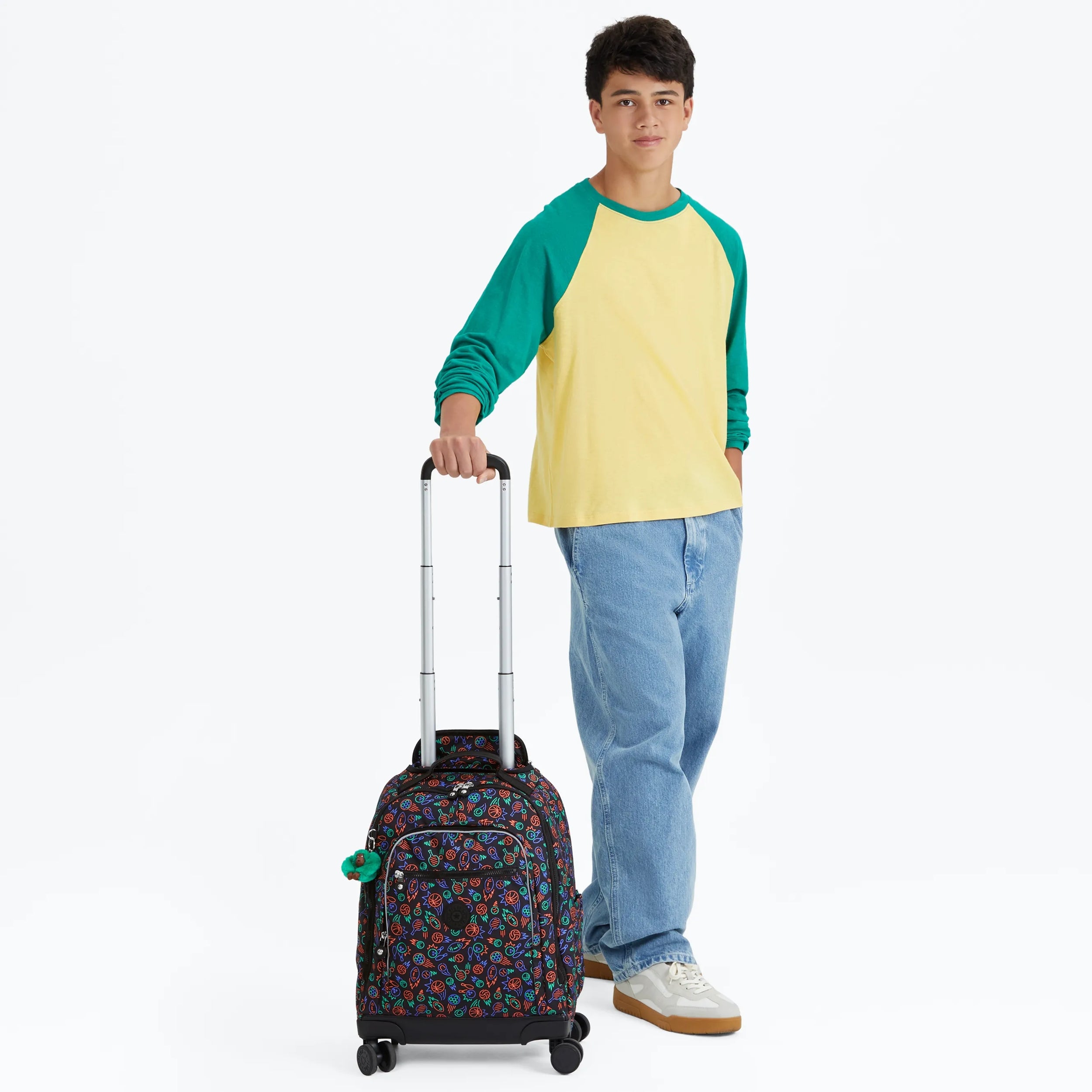 New Zea Printed 15 Laptop Rolling Backpack - Image 2