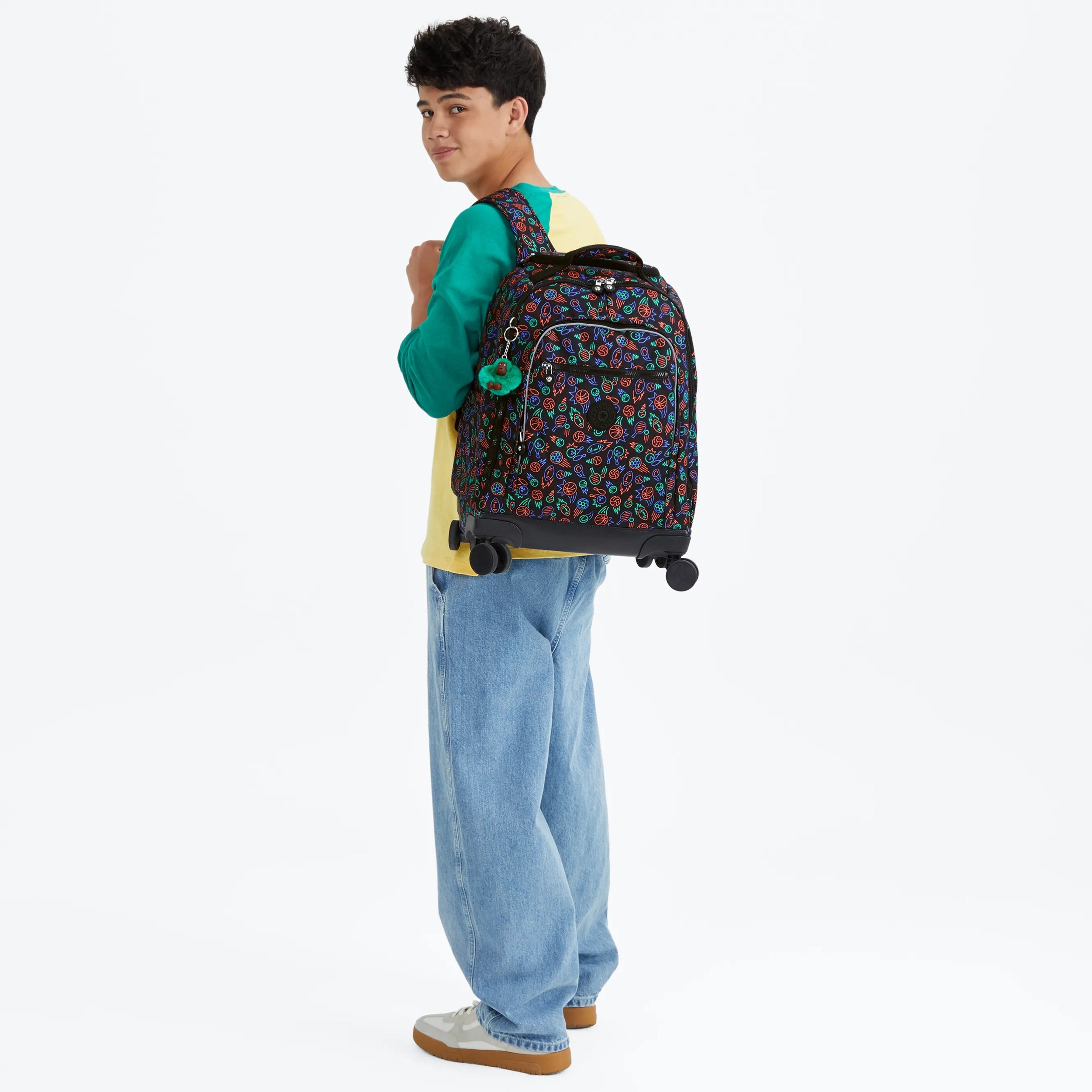 New Zea Printed 15 Laptop Rolling Backpack - Image 7