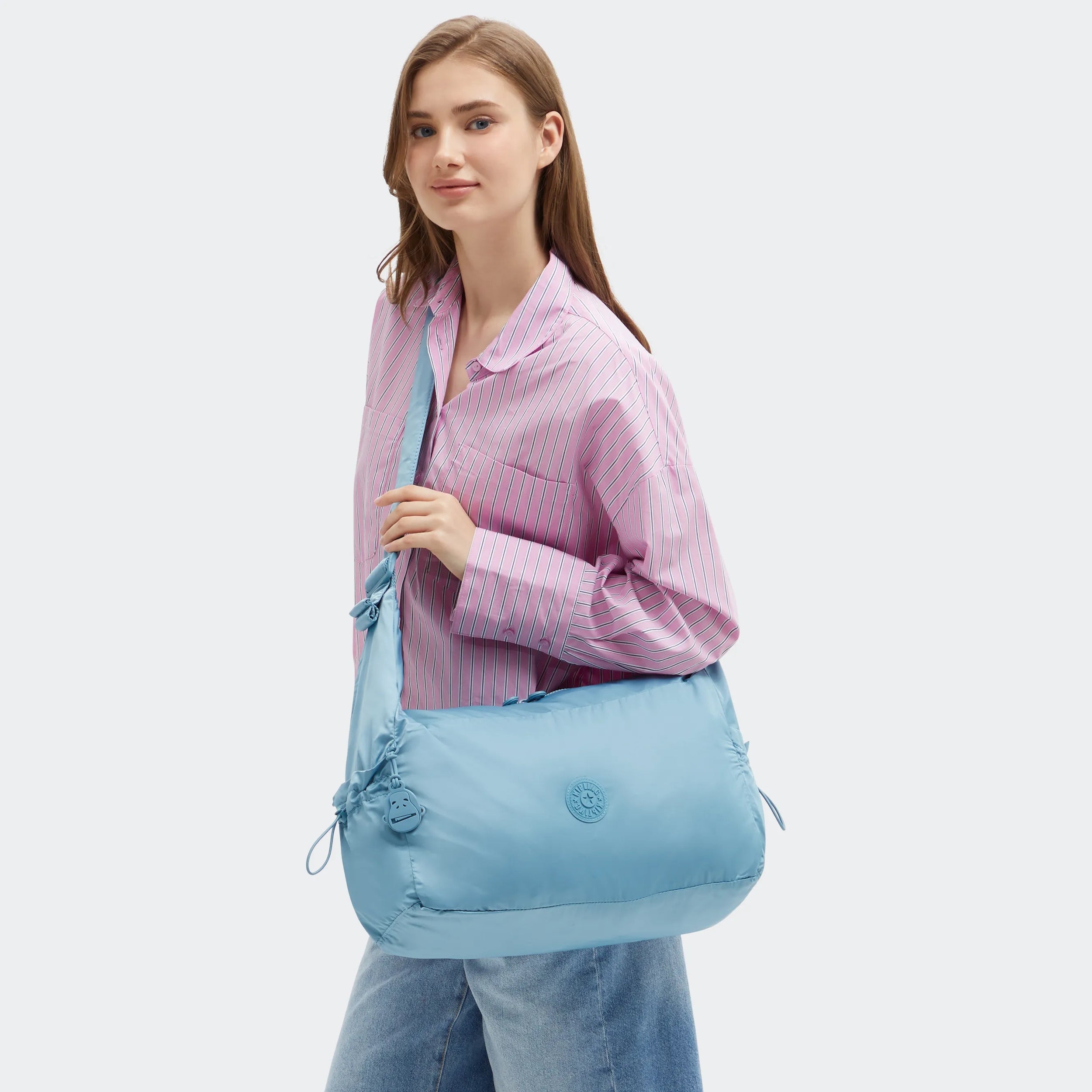 Gwyn Smooth Satin Shoulder Bag - Image 7