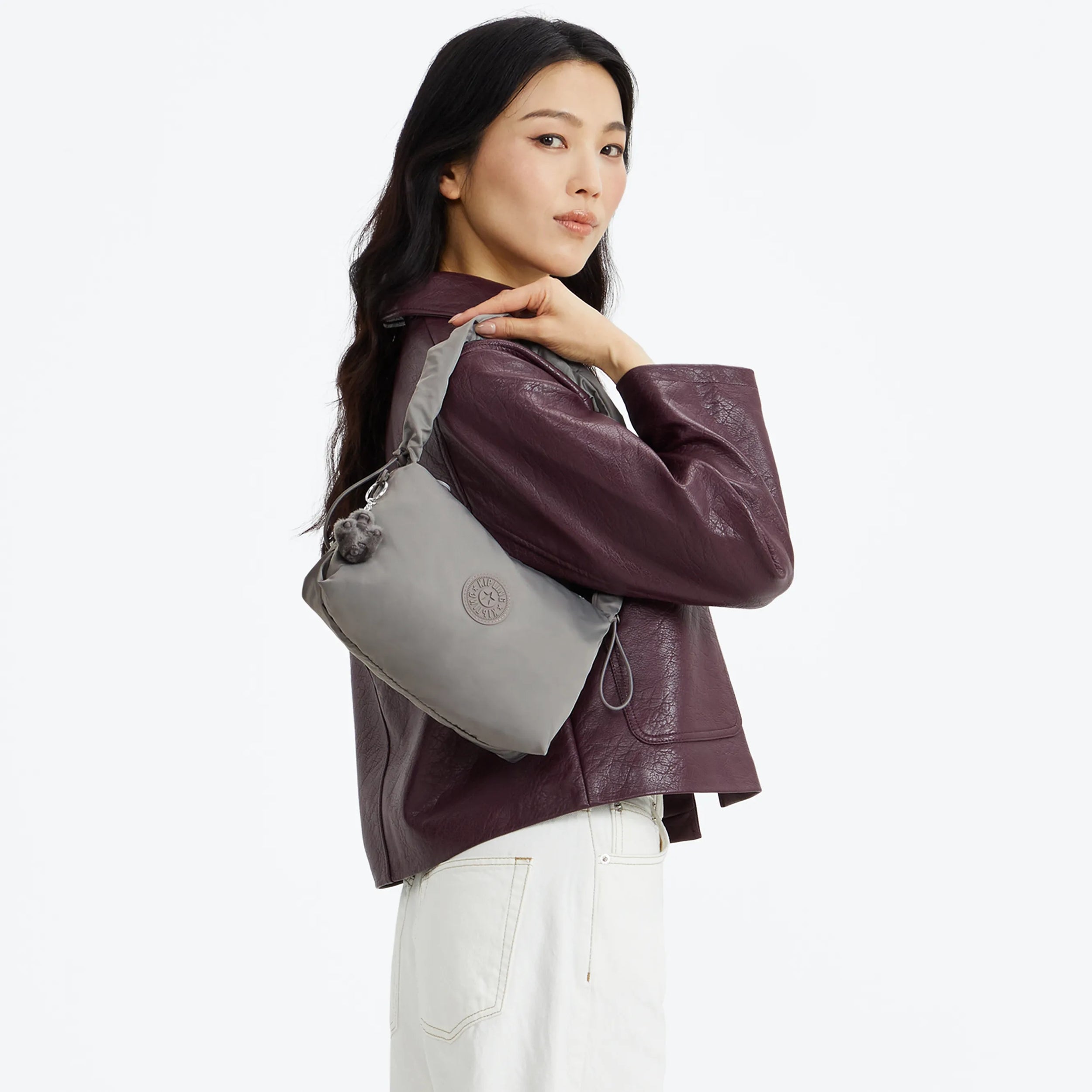 Eleni Smooth Satin Shoulder Bag - Image 2
