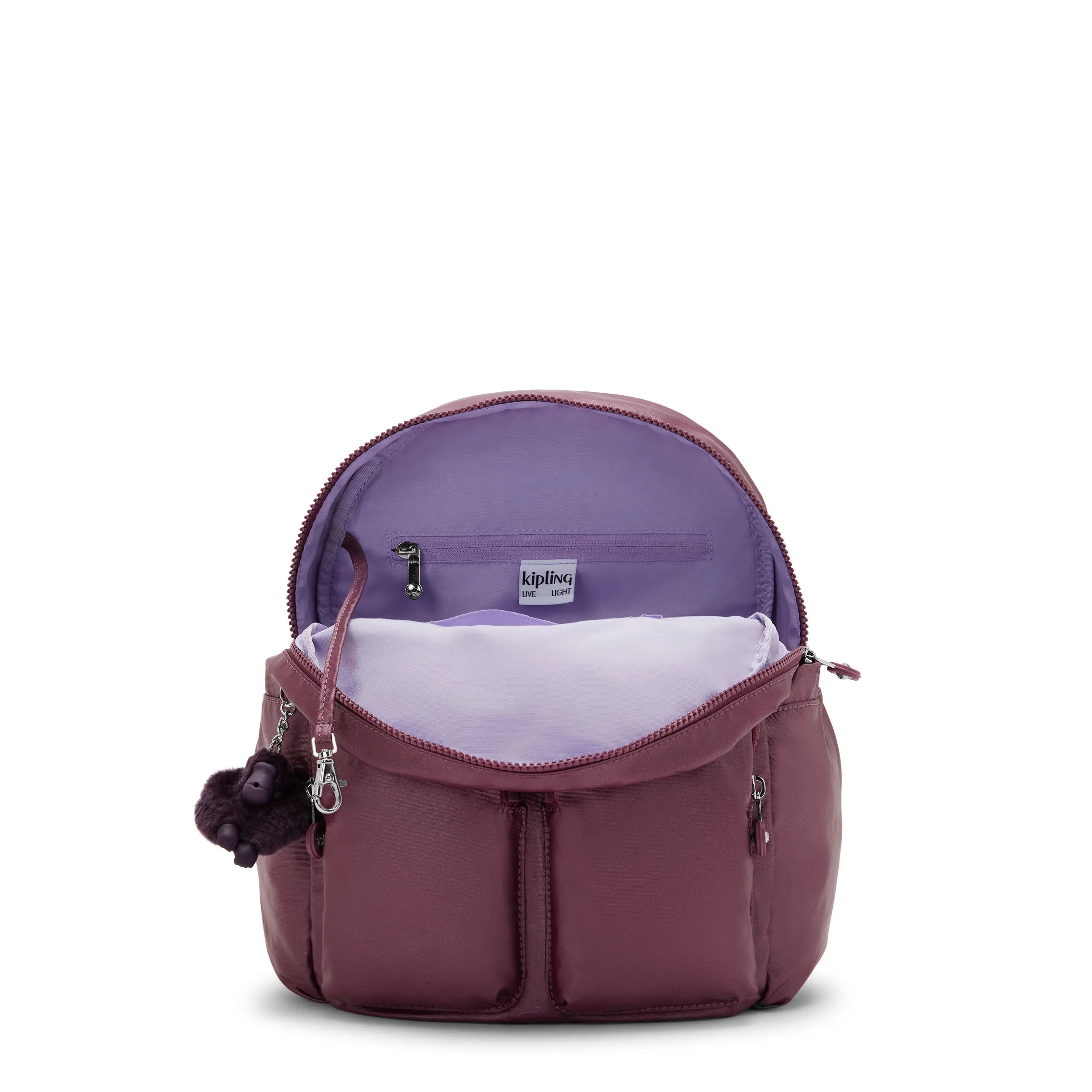 City Pocket Small Metallic Backpack - Image 4