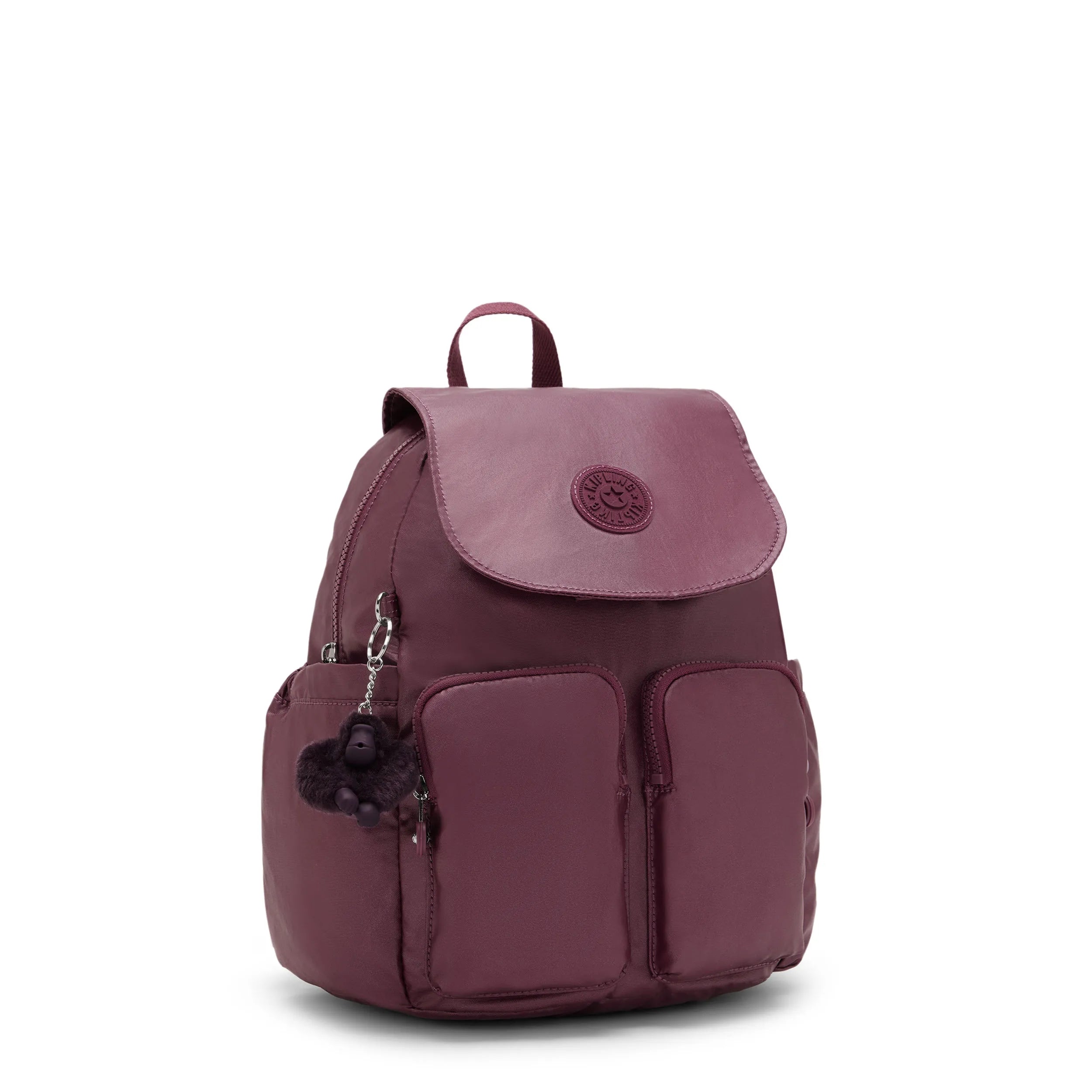 City Pocket Small Metallic Backpack - Image 5