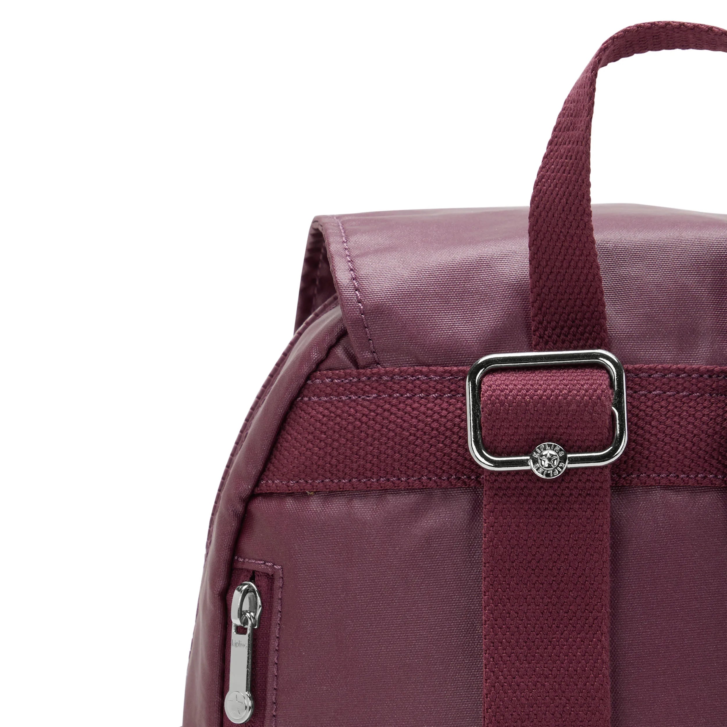 City Pocket Small Metallic Backpack - Image 6