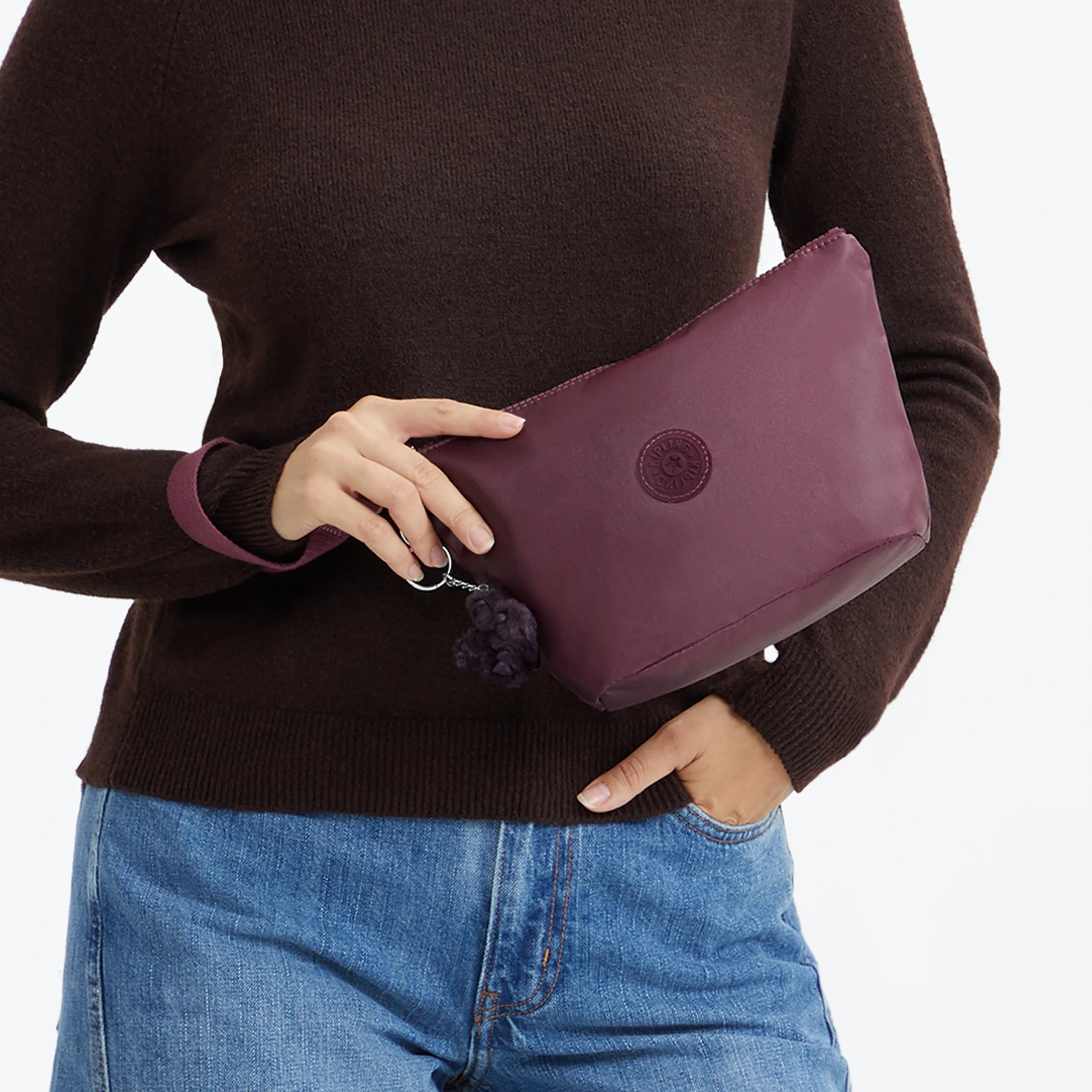 Naomi Medium Metallic Pouch - Image 2