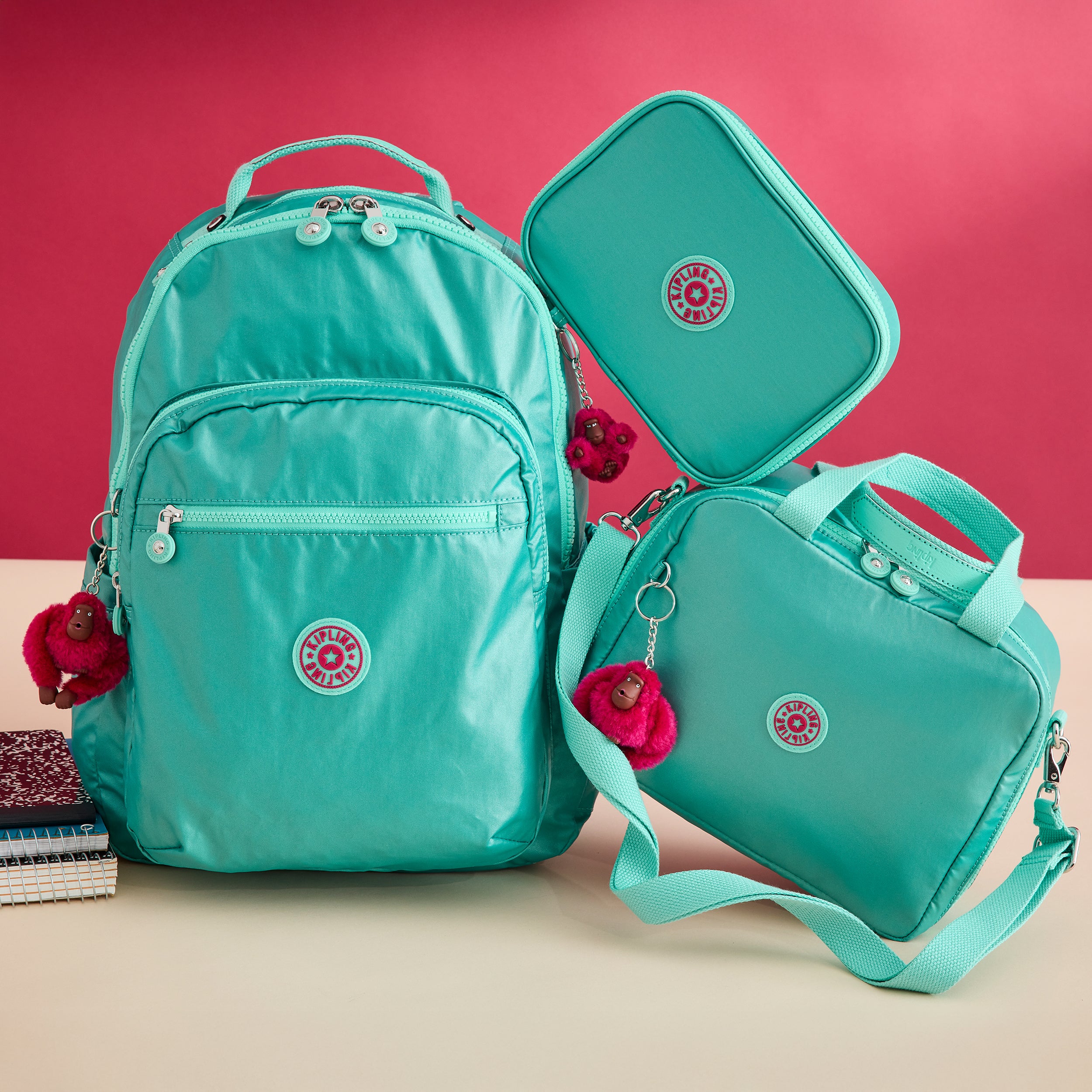 Mint Metallic School Set